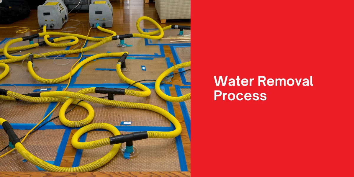 Water Removal Process Water removal process for addressing water damage in homes or buildings